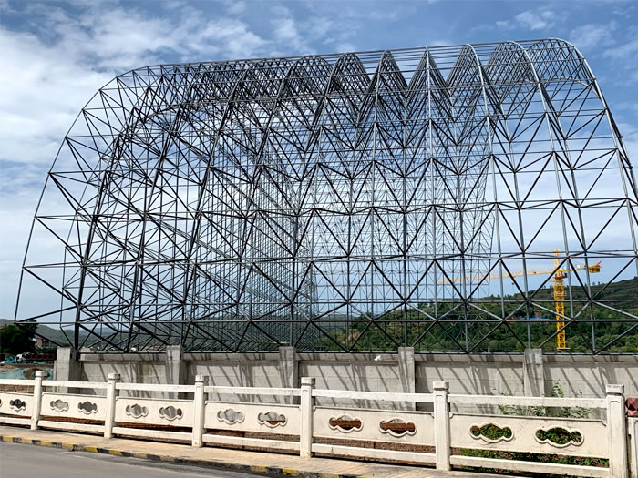 淮南山寨礦儲煤棚網架